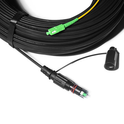 jakość  Fiber Optic FTTH Solution Cable Waterproof With IPSC APC H Connector fabryka