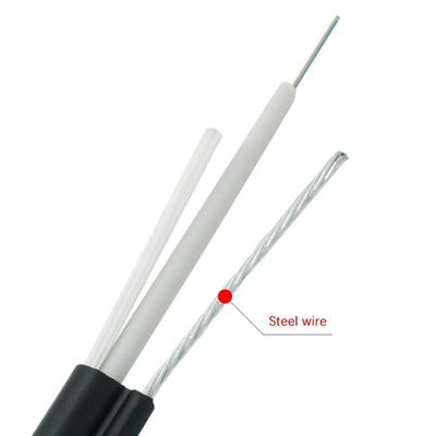 GJYXC8H Zewnętrzny kabel światłowodowy 8 FRP Siła G.652D LSZH 12-rdzeniowy pojedynczy tryb