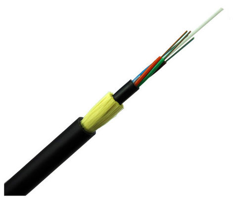 Kabel światłowodowy z przędzy aramidowej z podwójnym płaszczem z drutu o wysokim napięciu Aerial Adss 24 rdzeń