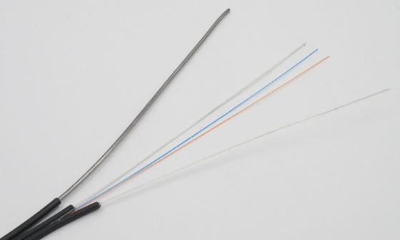 Zewnętrzny 2-rdzeniowy kabel światłowodowy FTTH z elementem wzmacniającym FRP
