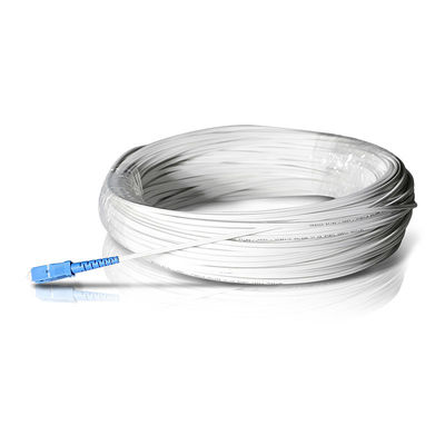 Kabel optyczny FTTH w kolorze białym ze złączem SC FC OEM ODM