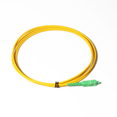 Biały kabel światłowodowy G657a2 SC APC do SC APC jednomodowy 3m