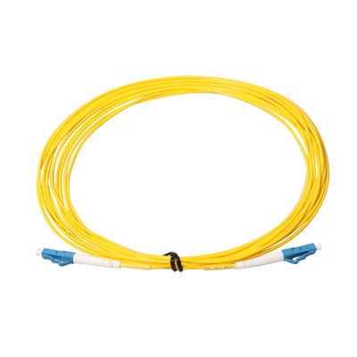 Żółty wielomodowy kabel krosowy, kabel krosowy 3 metry UPC PC APC SC LC ST FC