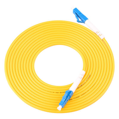 Żółty wielomodowy kabel krosowy, kabel krosowy 3 metry UPC PC APC SC LC ST FC