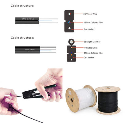 Kabel światłowodowy SC UPC SC APC, kabel połączeniowy FTTH Outdoor Drop Cable G657A