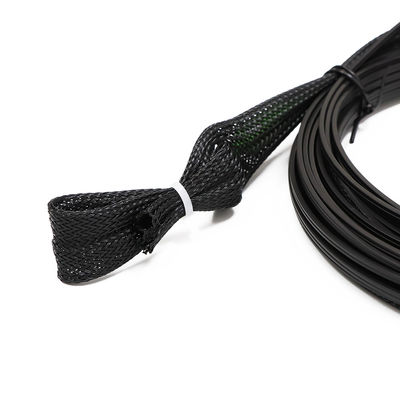 Zespół kabla z czarnego włókna, kabel krosowy SC APC 1 rdzeń, jeden koniec z ciągnącym okiem