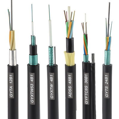Dostawa fabryczna OEM ADSS GYTA GYTS GYXTW 4 8 12 24 48 96 144 288 Rdzeń kabla światłowodowego, zewnętrzny kabel światłowodowy Cena