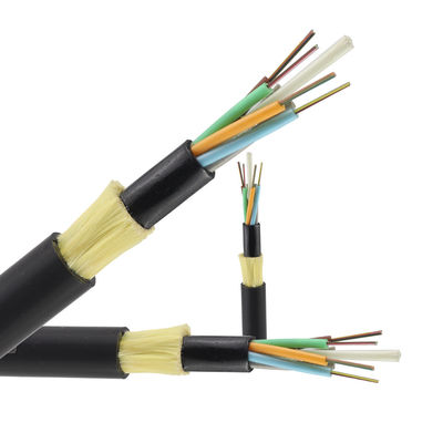 Kable światłowodowe Adss 2 4 8 24 48 96 Rdzeń 12 Włókno G652D Jednomodowy antenowy ciemny kabel światłowodowy ADSS Outdoor