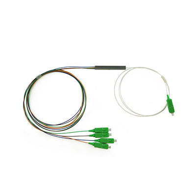 G657A1 Rozdzielacz światłowodowy FTTH 1x2, rozdzielacz Mini PLC SC APC 0,9 ​​mm