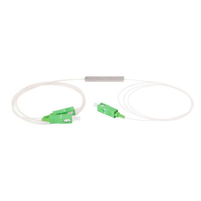 Optyczny rozdzielacz światłowodowy 1x2 PLC SC APC UPC Single Mode Micro Steel Tube Type