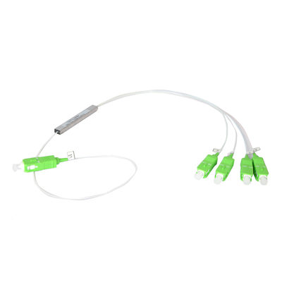 Rozdzielacz optyczny Fiber PLC 1x4, rozdzielacz rur stalowych SC APC Micro