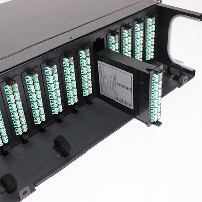 Patch panel światłowodowy MPO HD 1U 2U 4U z 72 portami 64 portami 48 portów