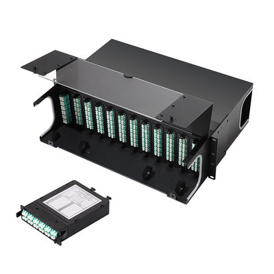 Patch panel światłowodowy MPO HD 1U 2U 4U z 72 portami 64 portami 48 portów