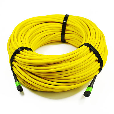 12-rdzeniowy 24-rdzeniowy kabel światłowodowy, kabel krosowy Mtp Mpo Om3 Om4 dla Qsfp