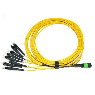 8-rdzeniowy 12-rdzeniowy kabel światłowodowy Patchcord męski żeński Fanout Breakout MPO MTP do LC