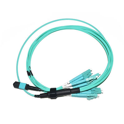 Dostosowany wentylator MPO LC Breakout Cable 8 Core do centrum danych