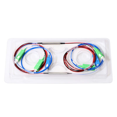 FTTH 3-portowy rozdzielacz światłowodowy Wdm 1310 1490 1550 Typ rury stalowej Fwdm