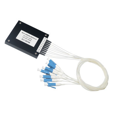 Optyczny 8-kanałowy moduł Cwdm Mux Demux 0,9 mm 20 nm Odstęp między kanałami
