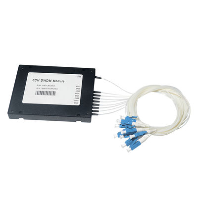 Optyczny 8-kanałowy moduł Cwdm Mux Demux 0,9 mm 20 nm Odstęp między kanałami