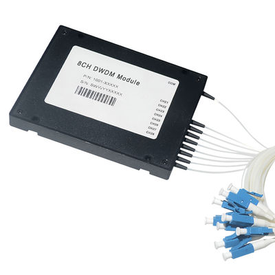 Optyczny 8-kanałowy moduł Cwdm Mux Demux 0,9 mm 20 nm Odstęp między kanałami