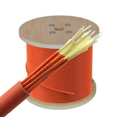 FTTH Wewnętrzny 12-żyłowy kabel światłowodowy OM3 / światłowodowy kabel dystrybucyjny