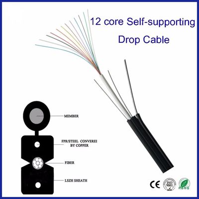 Wysokiej jakości kabel optyczny GJYXFCH FTTH 6 rdzeni w dobrej cenie