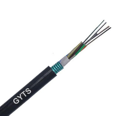 96-rdzeniowy kabel światłowodowy G652D z drutem stalowym w osłonie PE GYTS