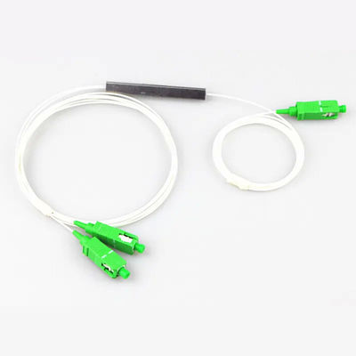 Optyczny rozdzielacz światłowodowy 1x2 PLC SC APC UPC Single Mode Micro Steel Tube Type