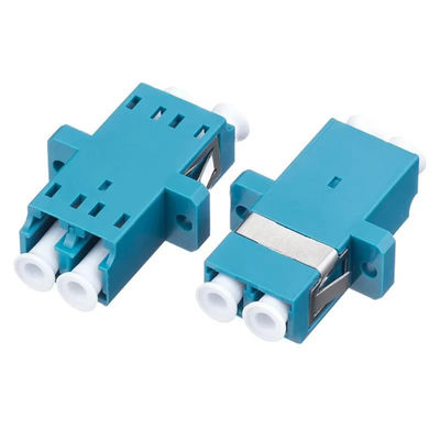 Adapter światłowodowy FTTH LC Duplex z kołnierzem z brązowej tulei