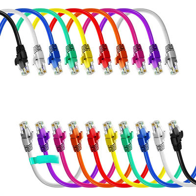 Dostosowany kabel krosowy Ethernet Cat6A, cienki kabel krosowy S FTP o długości 5 m i 1 m