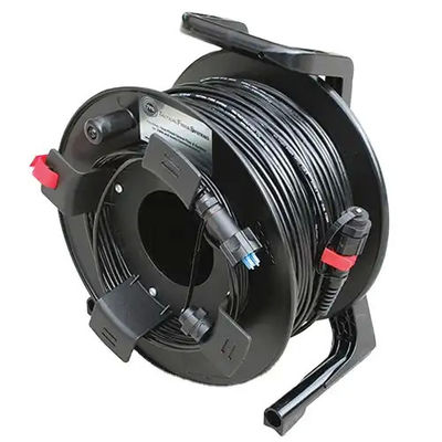 Czarne rolety kablowe zewnętrzne 300M 250M 200M 150M 100m LC do LC Fiber Patch Cord Extension Cable Reel