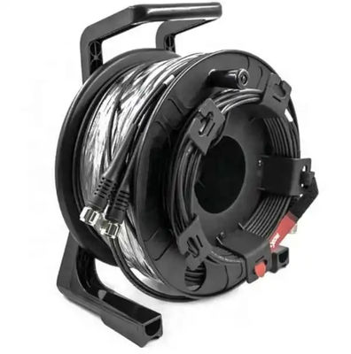 Czarne rolety kablowe zewnętrzne 300M 250M 200M 150M 100m LC do LC Fiber Patch Cord Extension Cable Reel